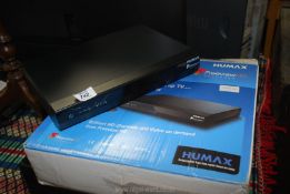 A Humax freeview recorder.