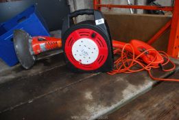 A Flymo electric strimmer (running at time of lotting) and extension reel.