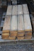 A quantity of off cut boarding (56 in total), 6" x 1 1/2" x 23 1/2".