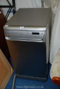 A Hotpoint Ultima small under counter dishwasher.
