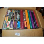 A box of books on medals.