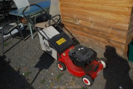 An Ibea self propelled lawn mower - good compression, no fuel.