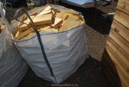 A large bag of softwood off cuts.