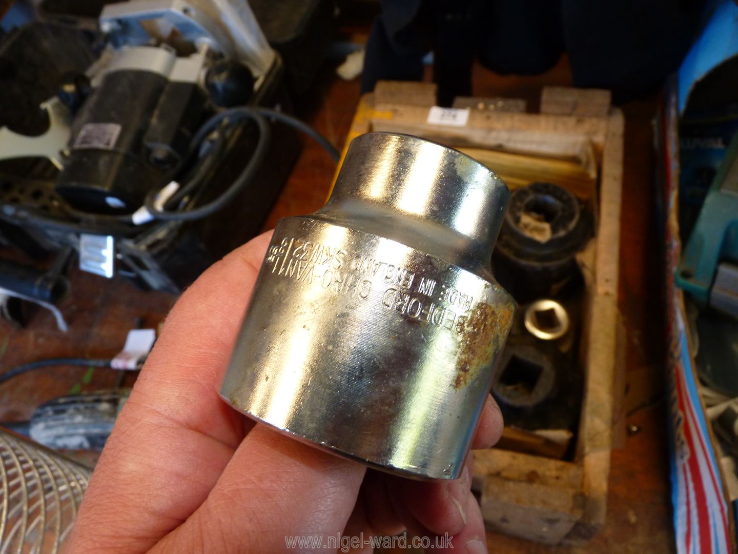 Three large impact sockets 1" drive, 2⅝" and one larger, - Image 6 of 6