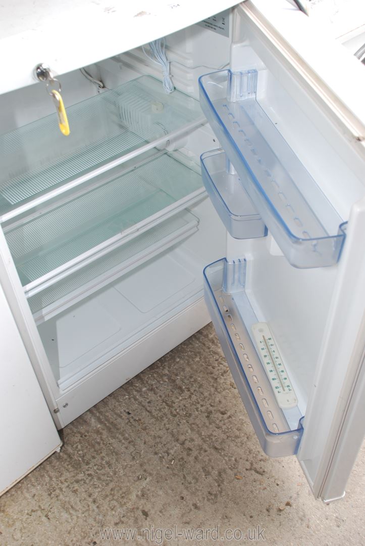 A pharmacy refrigerator with lock and temperature reading gauge. - Image 2 of 2