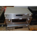 A Denon AVR-2106 Surround Receiver a/f, Pure DAB tuner and a Toshiba DVD & VHS player. Sold As Seen.