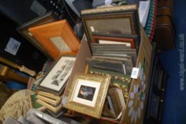 A large quantity of frames and pictures.