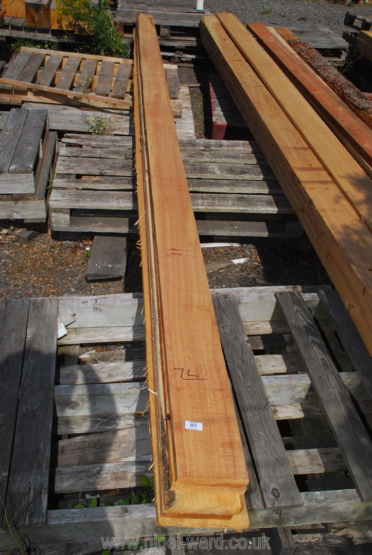 Seven lengths of Cedar 6" x 1" x 192" long.