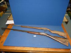 Two replica rifles (a/f).