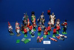 A quantity of hand-painted Britains lead toy Soldiers.