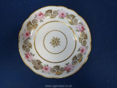A Swansea or Nantgarw porcelain saucer,