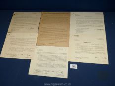Armistice November 1918: notice and letters distributed to the Grand Fleet.