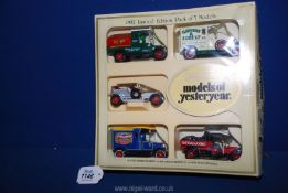 A Limited Edition pack of 5 models of Yesteryear 1982 to include; Birds Custard Powder, Coal & Coke,