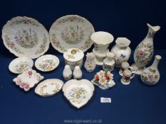 A quantity of Aynsley 'Wild Tudor' and 'Cottage Garden' trinket dishes, vases, etc.