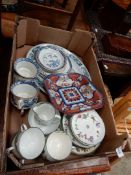 A quantity of china including Foley and Woodsware part teasets,