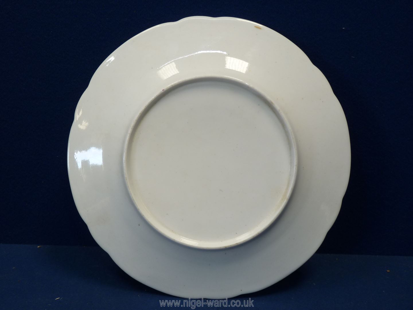 A Swansea or Nantgarw porcelain plate, white ground with gold borders to the rim, - Image 6 of 6