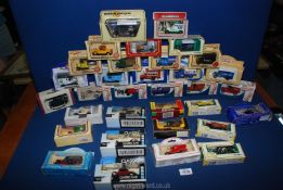 A quantity of boxed model vehicles including 'Days Gone,' 'the Bygone Days of Road Transport,