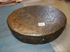 A heavy metal Gong, 16" diameter x 3" deep.