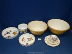 A small quantity of china to include a Green & Co Ltd mixing bowl plus another,