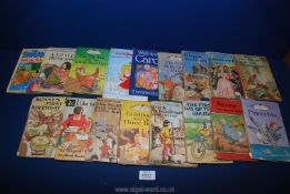 A quantity of Ladybird books including 'Beeky The Greedy Duck' 1950 and 'First Day Of The Holidays'