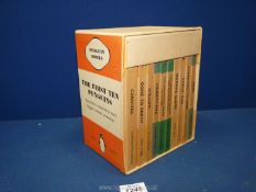 A set of old Penguin books 'The First Ten Penguins' republished to commemorate Penguin books