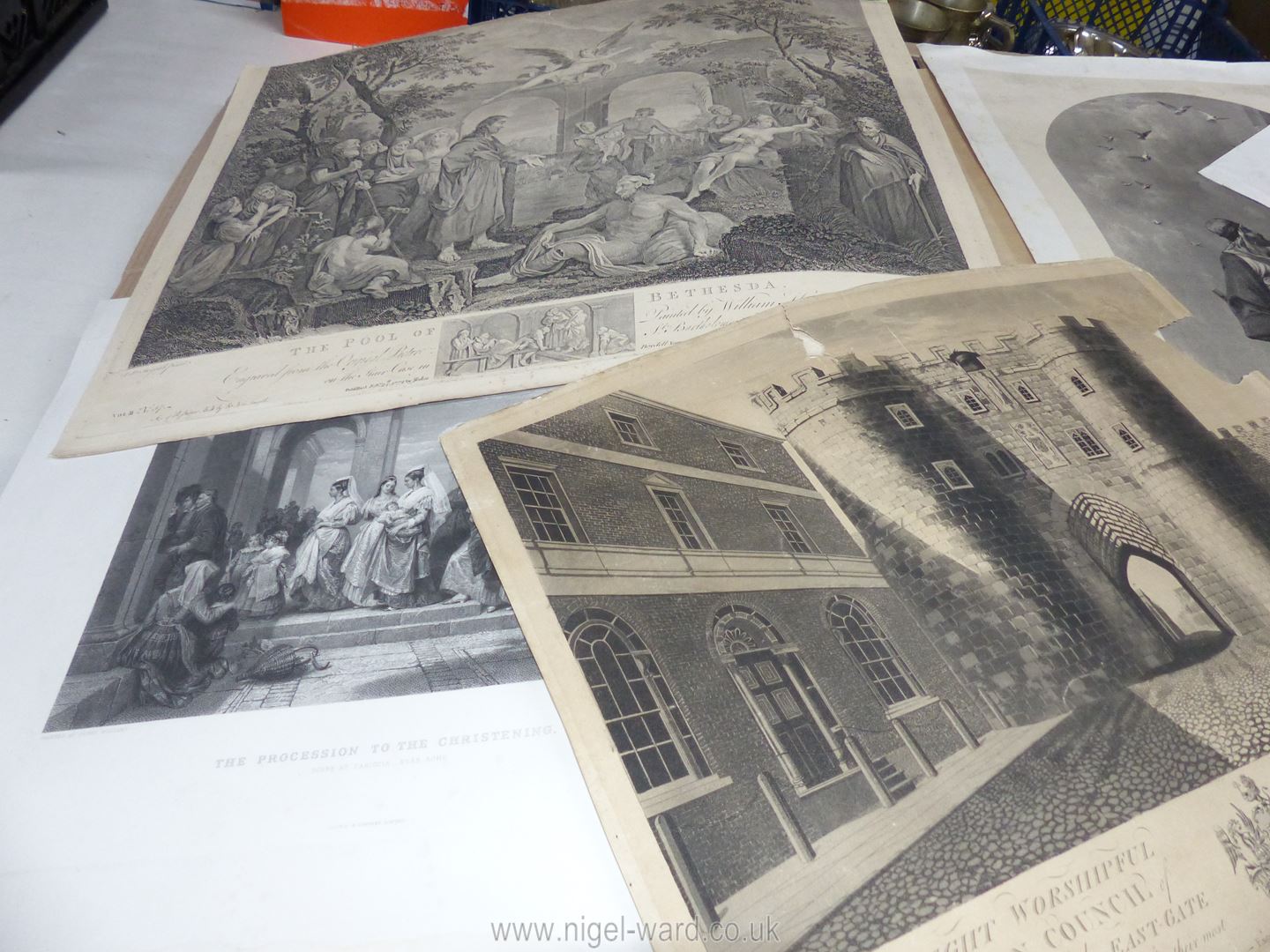A quantity of large prints and engravings. - Image 2 of 3