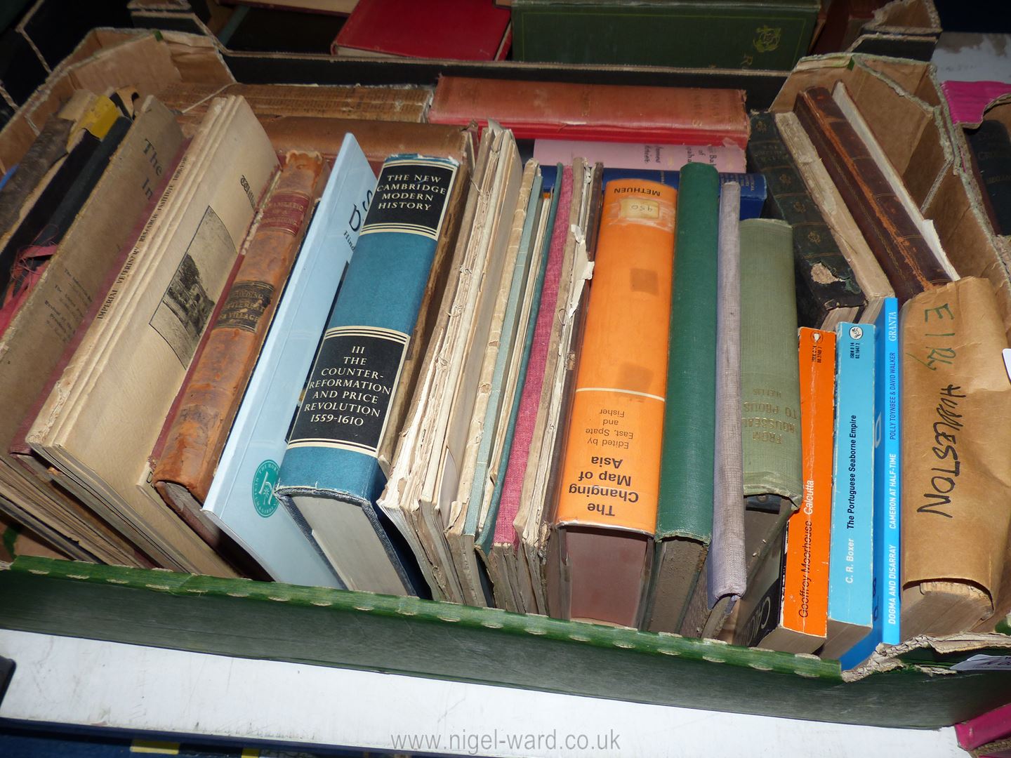 Two boxes of books to include Portrait of Elm-Bury by John Moore, - Image 3 of 3