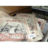 A box of Punch magazines, various dates.