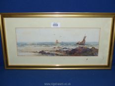 A framed and mounted watercolour titled 'A Fresh Breeze', signed lower right 'Cerrol'.