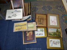 A quantity of prints including "When all seems brightest", Notes by a globe trotter,