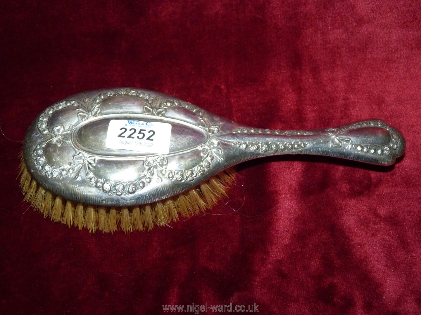 A Silver hairbrush, Birmingham 1912 by H.W.L Ltd.