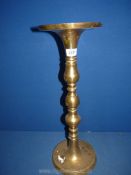 A large brass stand, 20" tall.