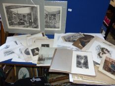 A quantity of miscellaneous prints and engravings.