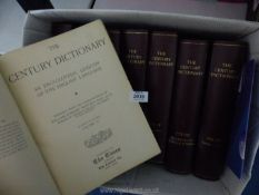 Eight volumes 'The Century Dictionary' by William Dwight Whitney, published by The Times,