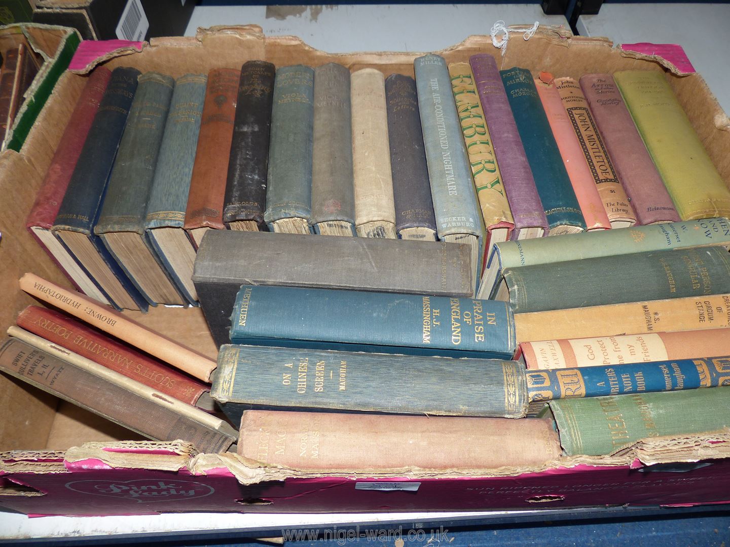 Two boxes of books to include Portrait of Elm-Bury by John Moore, - Image 2 of 3