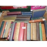 A box of books to include Champion Road by Frank Tilsley, So a Poor Ghost by Edward Thompson,