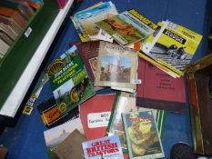 A box of books on tractors, garden and cookery etc.