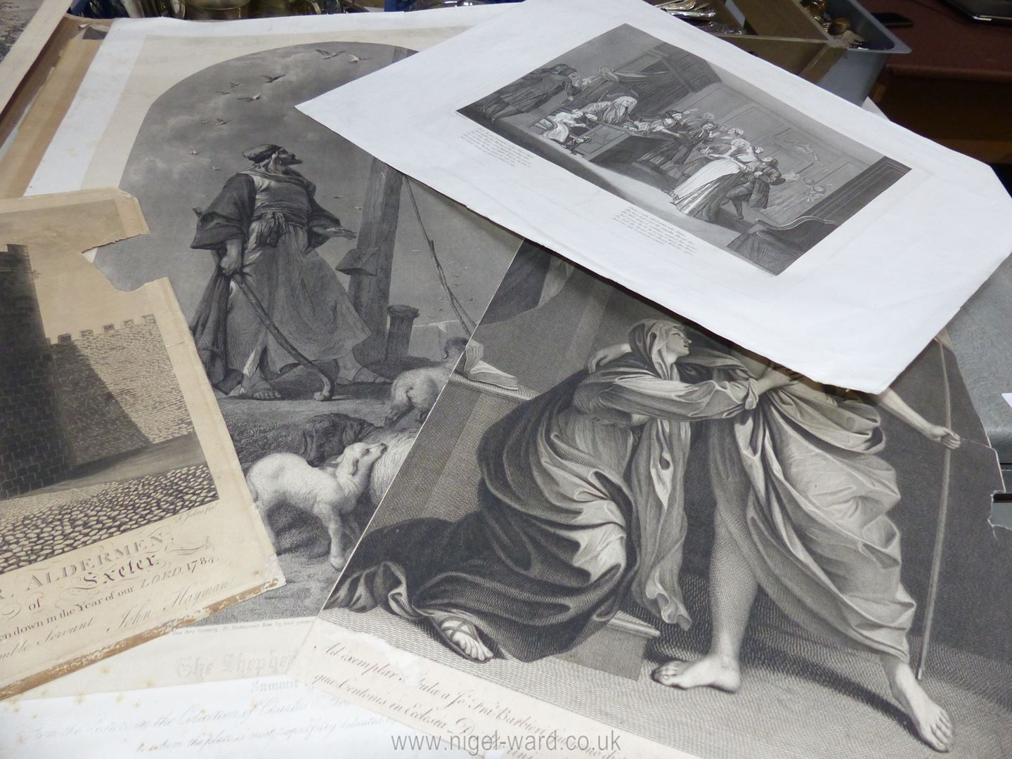 A quantity of large prints and engravings. - Image 3 of 3