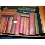 A box of hardback books to include 'The Century Cyclopedia of Names',