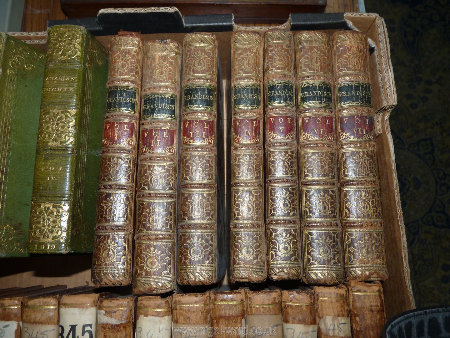 A quantity of leather bound books to include 24 volumes of Swift's works, - Image 104 of 107