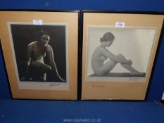 A pair of studio photographs from the early 20th c.