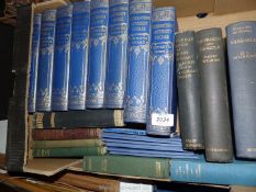 A box of books to include eight volumes of 'The International University Course',