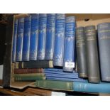 A box of books to include eight volumes of 'The International University Course',