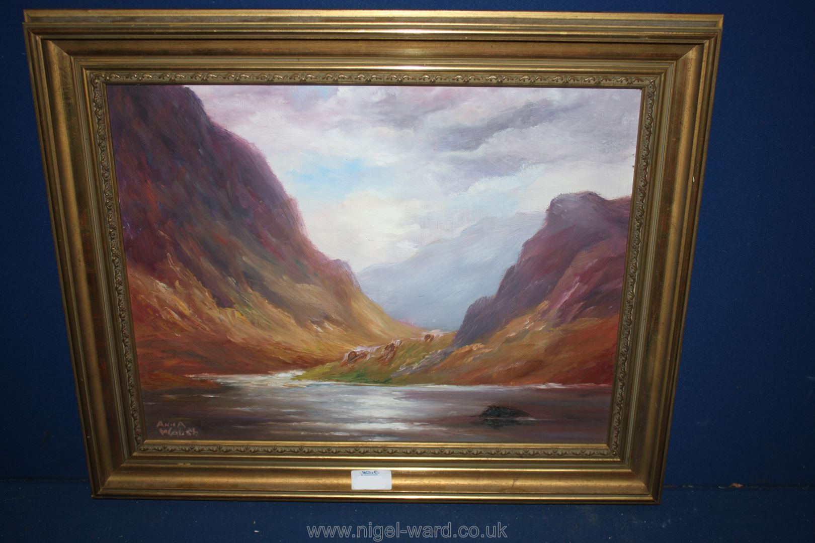 A framed Oil on board, signed lower left Anna Walsh, label verso with title 'Killarney',