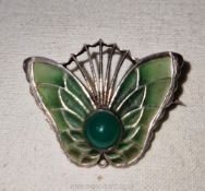 A splendid French art nouveau butterfly brooch circa 1900,