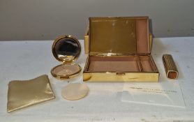 Tom Ford for Estee Lauder: a brand new and unused ‘Minaudiere gold’ compact and lipstick set with