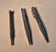 Two propelling pencils to include a William Manton silver example (Birmingham 1957),