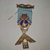 Masonic interest: an enamelled Medal for the Anselm Lodge 4½".