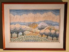 Coleshill Collection: a tapestry landscape after an original by Ivan Rabuzin, framed and glazed,