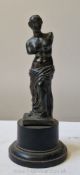 A good quality well defined French 1920's souvenir bronze of the Venus de Milo - supported on a